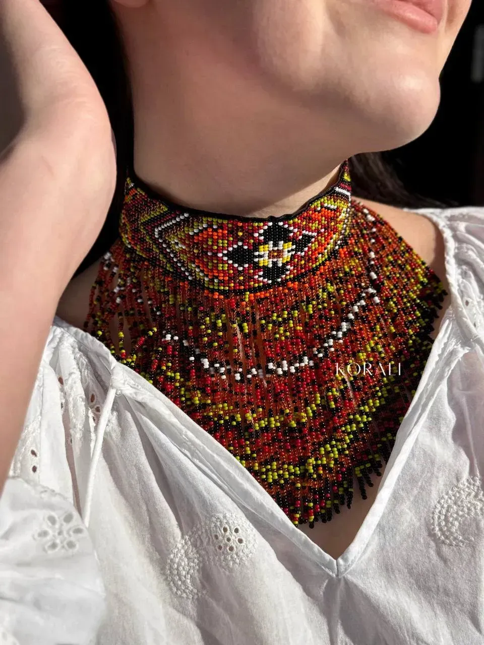 Borshchiv language "Hutsul fairy tale" colored on a girl