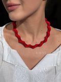 Necklace-harness "Dance of Light" red 2317 photo