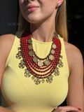 Necklace "Treasures of the Nation" made of natural stones 1066 photo