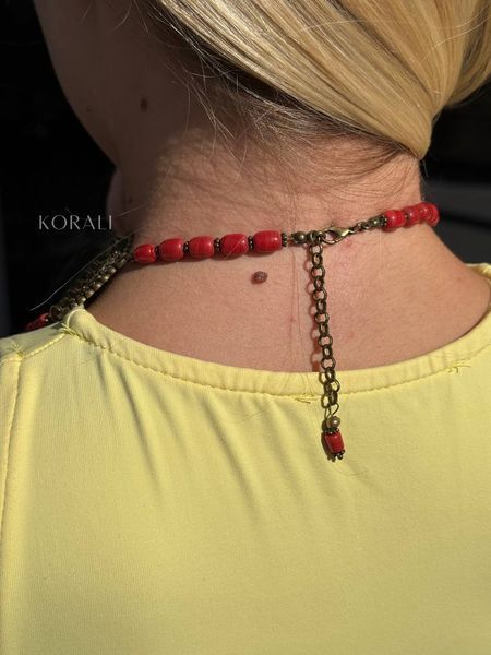 Necklace "Treasures of the Nation" made of natural stones 1066 photo