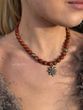 Necklace "Evening Star" beige color 2059 photo