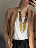Circular necklace "Primrose" gold 860 photo