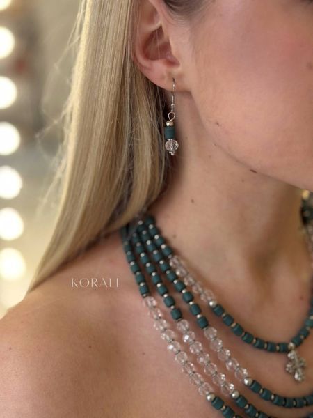 Set "Spring" necklace and earrings 2164 photo