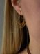 Earrings "Flower of the Soul" brass 2344 photo 2