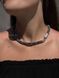 Snake harness 2 in 1 (necklace and bracelet) silver-purple 79 photo 4