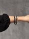 Snake harness 2 in 1 (necklace and bracelet) silver-purple 79 photo 3