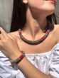 Комплект "Барва" намисто і браслет бірюзовий 113 фото
