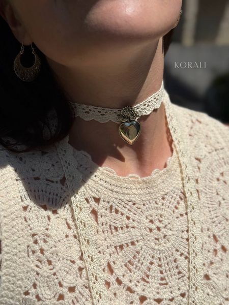 Silver-tone lamb pendant "Heart" 781 photo