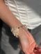 Bracelet "Air" milky color with pink and green splashes 2480 photo 3
