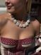Necklace "Shimmering glow" white with pearls 200 photo 3
