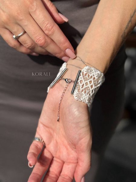 Bracelet "Lace Dreams" white 782 photo