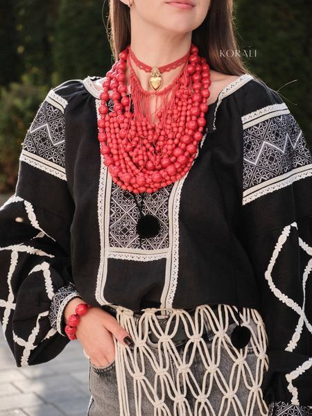 "Rowan" Wooden Jewelry Set 2572 photo