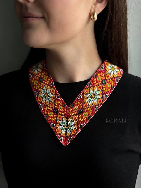 Corner necklace "Bukovyna" 503 photo
