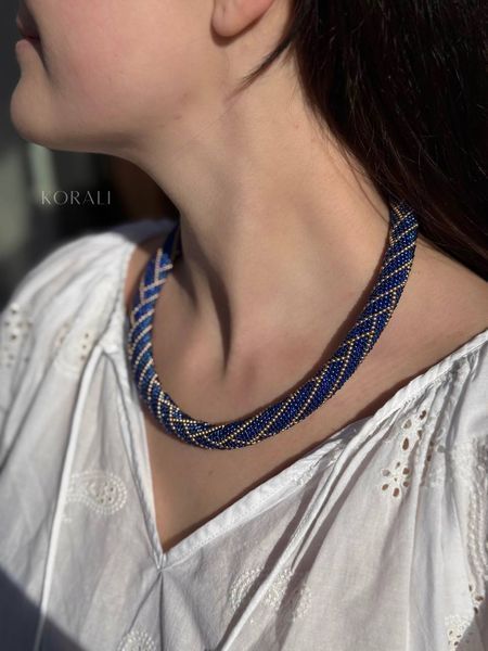 Harness necklace "Ethereal Lines" 471 photo