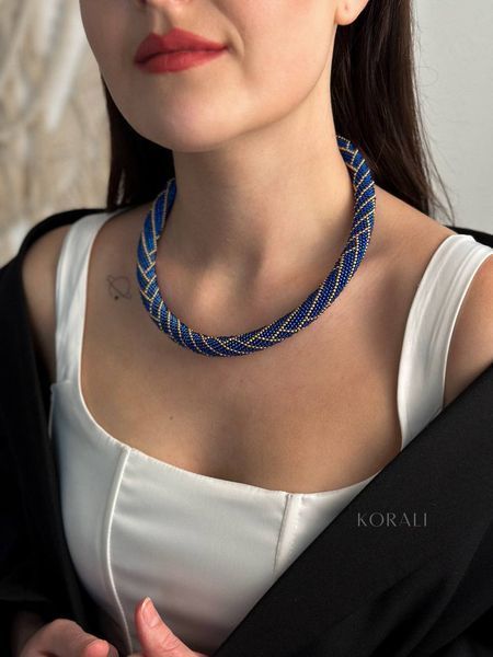 Harness necklace "Ethereal Lines" 471 photo