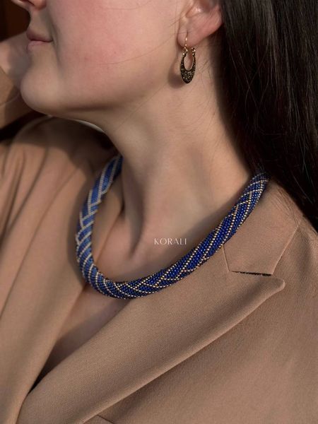 Harness necklace "Ethereal Lines" 471 photo