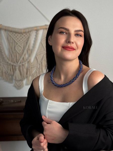 Harness necklace "Ethereal Lines" 471 photo