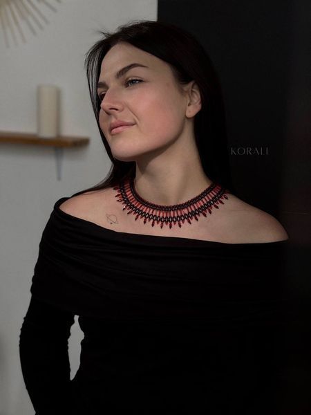 Силянка "Витинанка" червоно-чорна 528 фото
