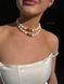 Necklace "Shine of mother of pearl" made of natural stones (short) 2286 photo 5