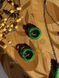 Earrings "Horizon of Desires" green with silver hardware 604 photo 1