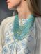 Necklace "Air" blue-yellow 863 photo 1