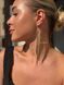 Gold earrings "Ornament of Being" made of Japanese beads