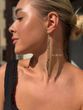 Gold earrings "Ornament of Being" made of Japanese beads 2384 photo