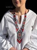 Necklace "Dyvotsvit" red color 2189 photo