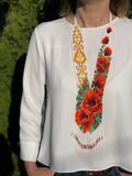 Necklace "Flaming Flower" white 823 photo