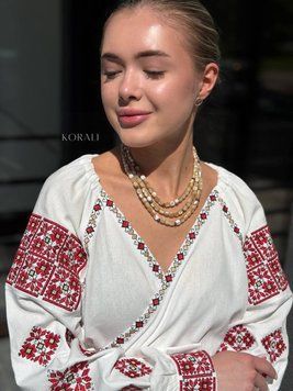 Намисто-баламути "Душа" з натурального каміння 2345-2 фото