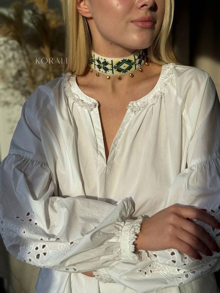 Ribbon necklace "Kosovo motifs" 1099 photo