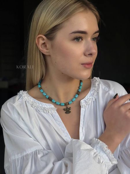Necklace "Angel amulet" single row 2025-1 photo
