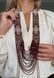 Circular necklace "Oberig" in brown tones 1037 photo 3
