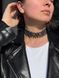 "Polisyanochka" black coat with graphite pattern 632 photo 7