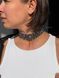 "Polisyanochka" black coat with graphite pattern 632 photo 3