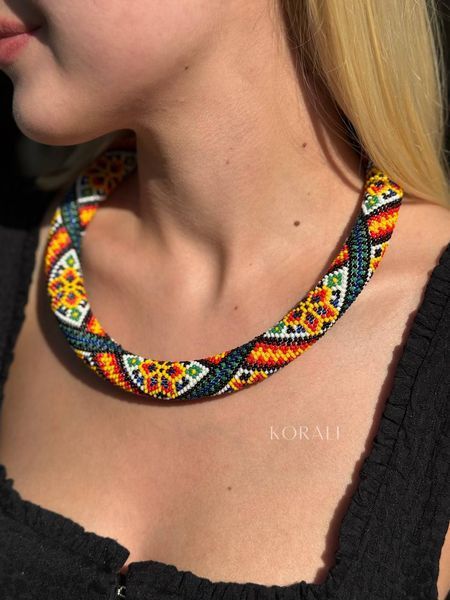 Harness necklace "Sunny Carpathians" 323 photo