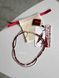 Set of "Flower of the Field" necklace and choker with rondels, red 749 photo 5