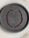 Set of "Flower of the Field" necklace and choker with rondels, red 749 photo 4