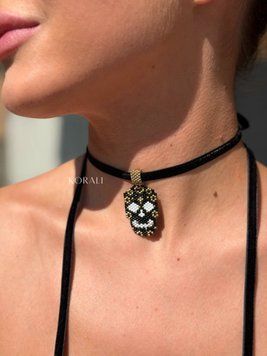 "Black Magic" Japanese Bead Pendant 2577 photo