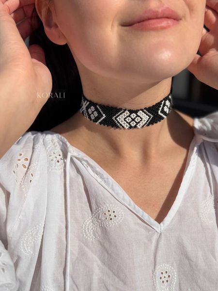 "Lesi Ukrainky" black with silver inserts 567 photo