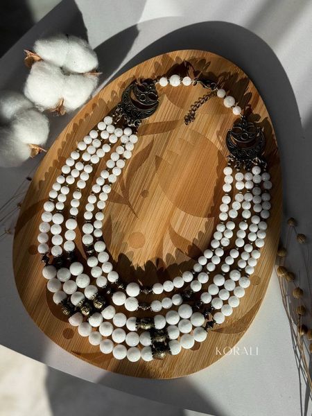 Natural jade stone necklace "Light of Hope" 533 photo