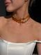 Necklace "Amber Sun" made of natural stones