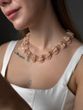 Necklace "Shimmering glow" beige