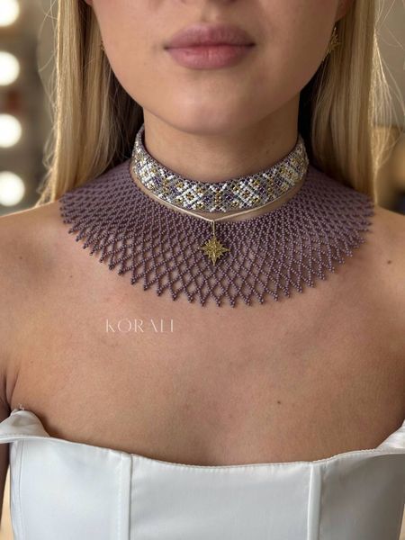 "Violet Night" set, strongman, ribbon necklace and "Evening Dawn" set 2166 photo