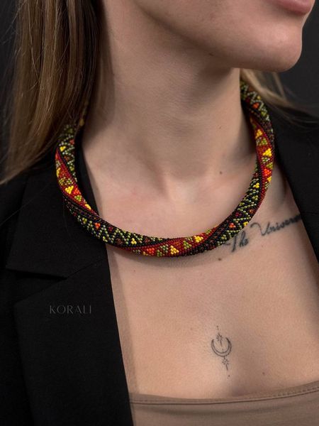 Set of "Sun over Polonin" necklace and bracelet 534 photo