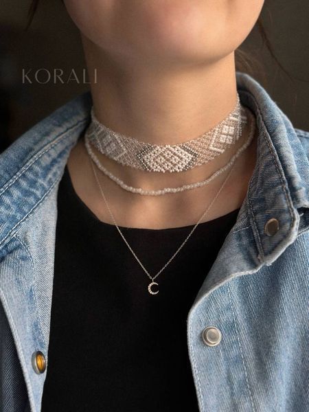 Silyanka "Lesi Ukrainka" white with silver 23 photo