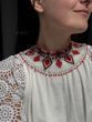 Silyanka "Lyubistok" transparent with red and black pattern 668 photo