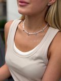 Mother-of-pearl choker necklace "Dance of Hearts" 2143 photo