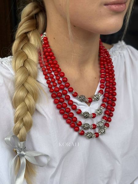 Necklace "Podolyana" made of natural stones 1195 photo