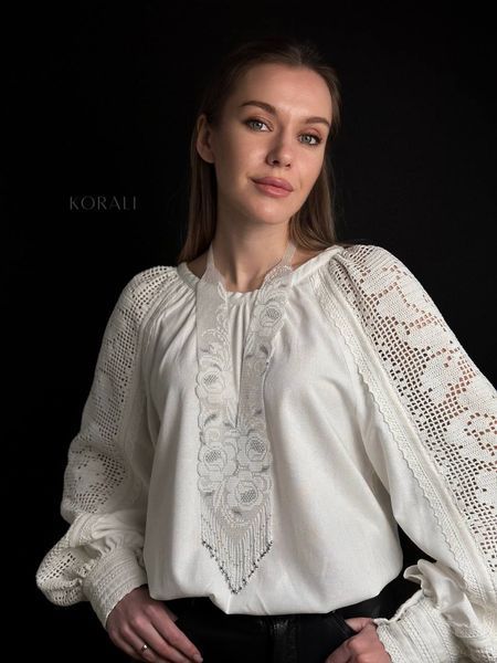 Embroidery blouse "Dance of Roses" 478 photo